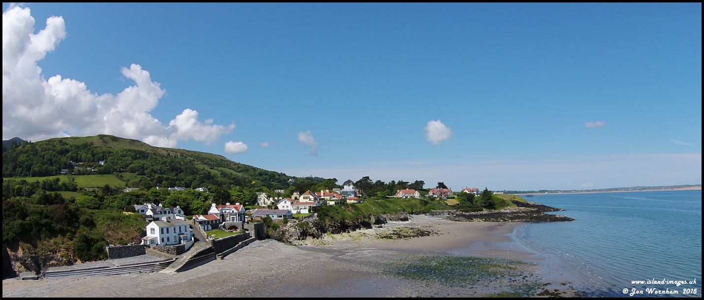 Aerial view of PorteVullen, Isle of Man